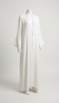 Porcelain White Kimono Abaya