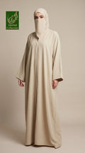 Front-Open Classic Plain Abaya | Premium Korean Nida Abaya
