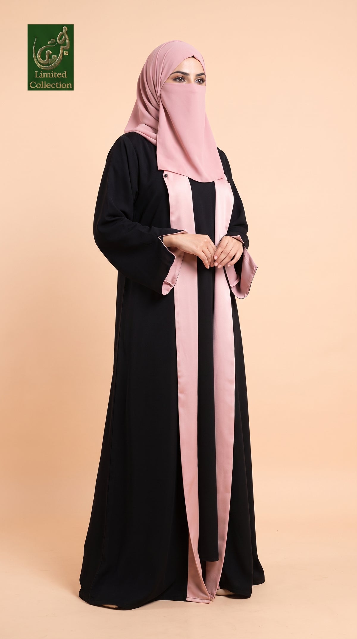 2-in-1 Front-Open Reversible Abaya | Premium Nida Abaya