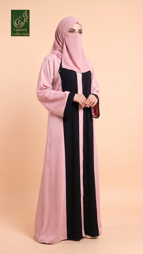 2-in-1 Front-Open Reversible Abaya | Premium Nida Abaya