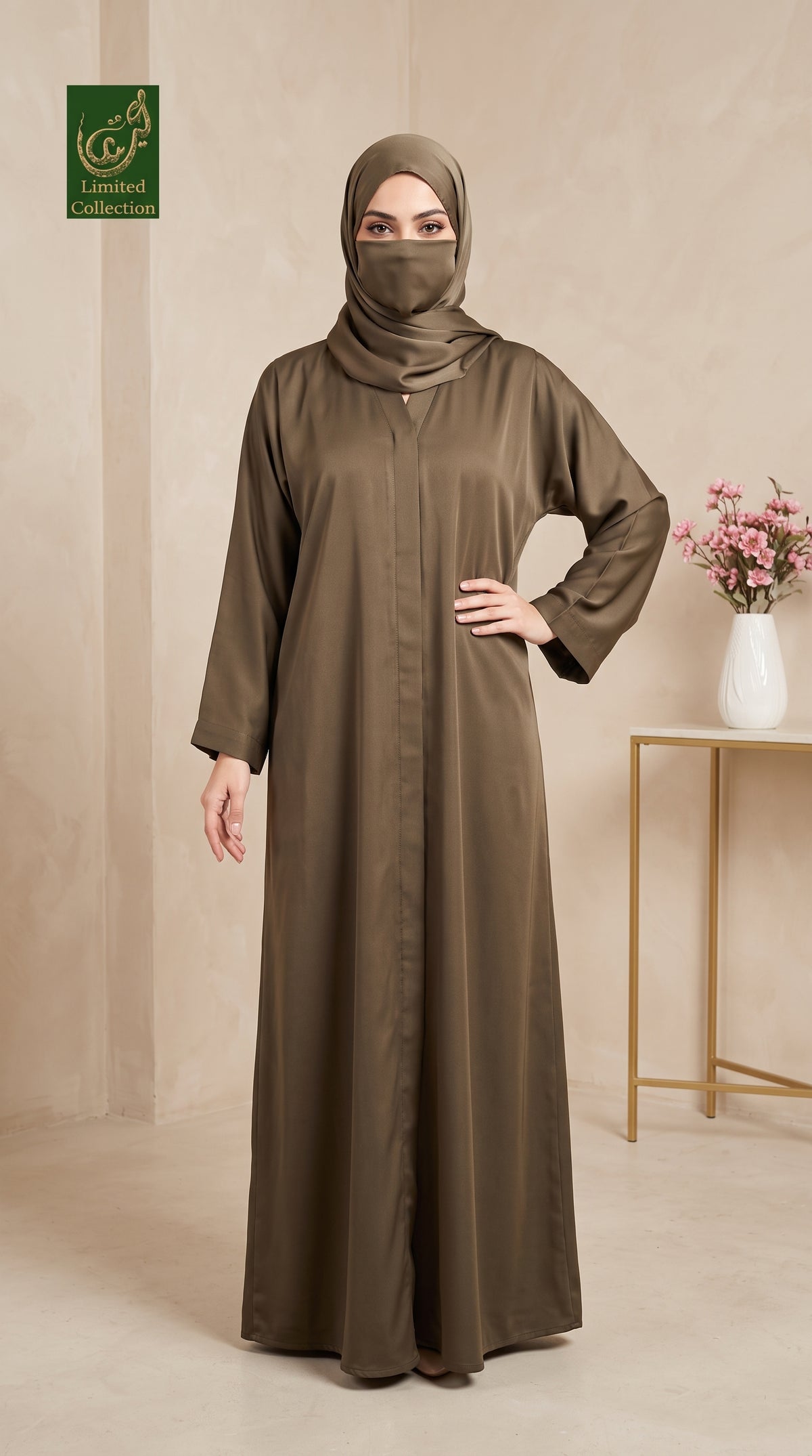 Front-Open Plain Daily Wear Abaya