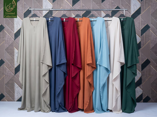 Front-Closed Butterfly Maxi Abaya | Premium Nida Essential Abaya