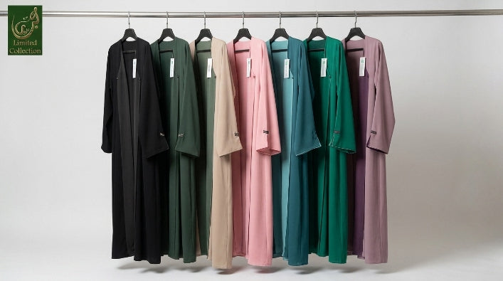 2-in-1 Front-Open Reversible Abaya | Premium Nida Abaya