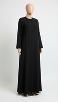 Onyx Black Panel Abaya